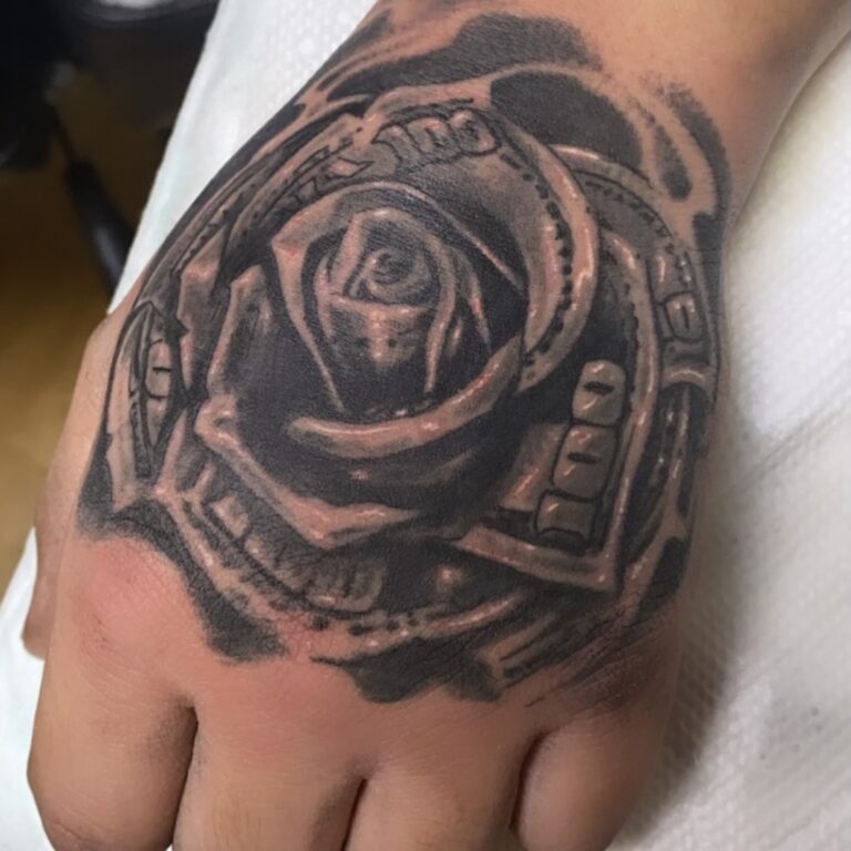 Rose Tattoo 3d Rose Tattoo On Hand