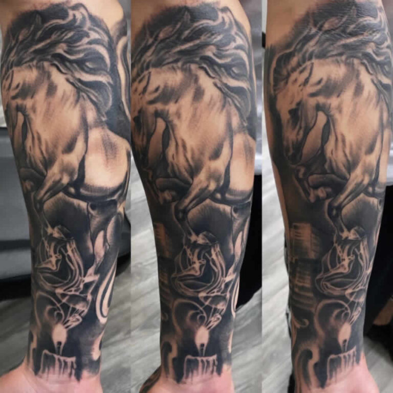 realisticHorseTattoo Realistic Horse Tattoo